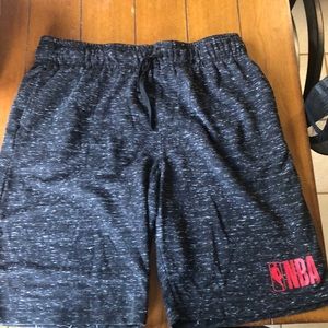 Black Speckled NBA sweatshorts